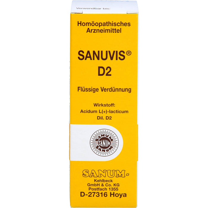 SANUM-KEHLBECK Sanuvis D2 flüssige Verdünnung, 30 ml Lösung