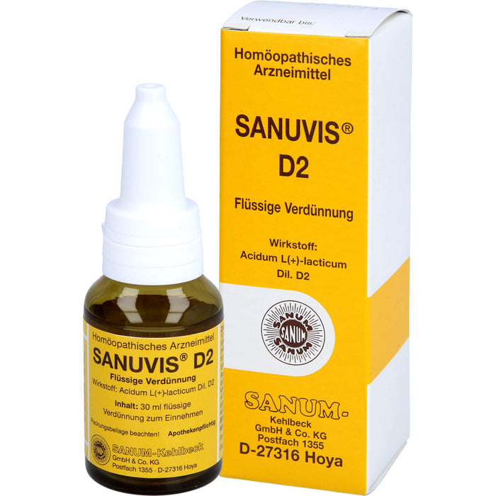 SANUM-KEHLBECK Sanuvis D2 flüssige Verdünnung, 30 ml Lösung