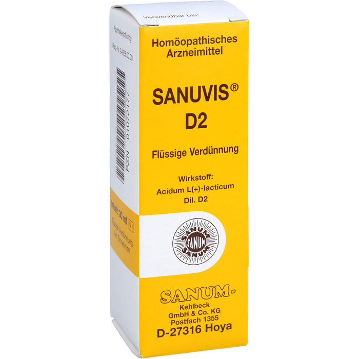 SANUM-KEHLBECK Sanuvis D2 flüssige Verdünnung, 30 ml Lösung