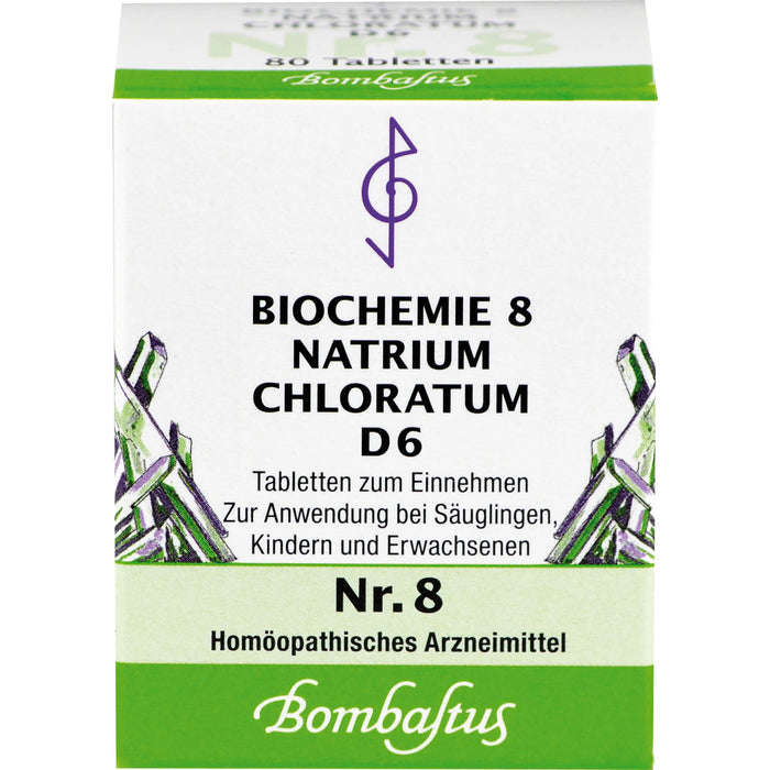 Biochemie 8 Natrium chloratum Bombastus D6 Tbl., 80 St TAB