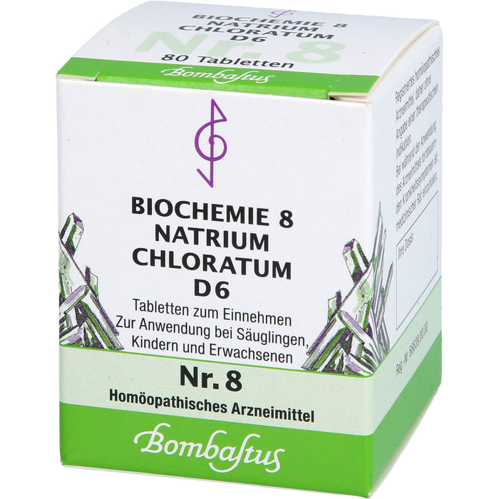 Biochemie 8 Natrium chloratum Bombastus D6 Tbl., 80 St TAB