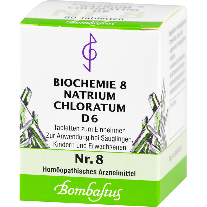 Biochemie 8 Natrium chloratum Bombastus D6 Tbl., 80 St TAB