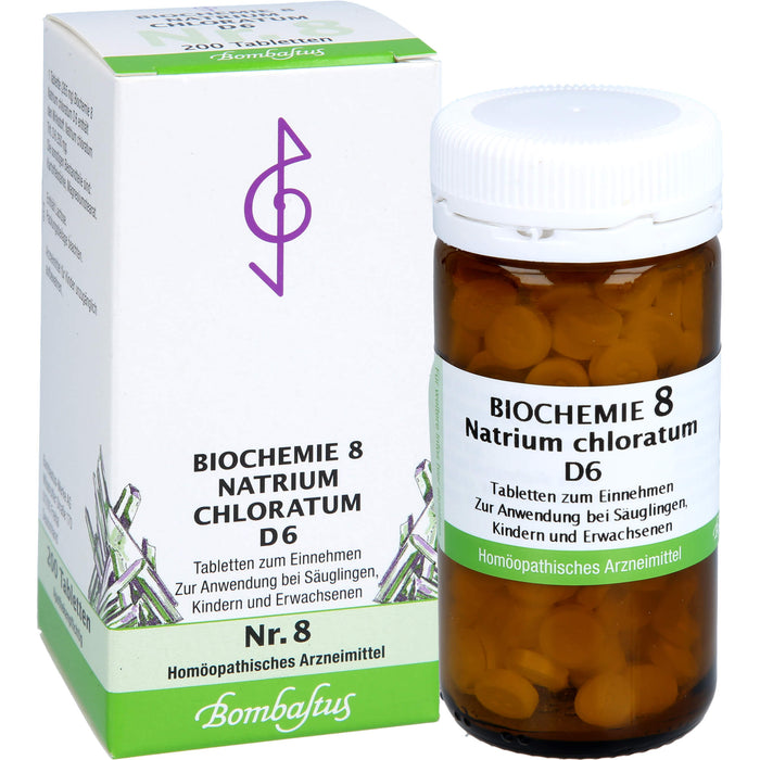 Biochemie 8 Natrium chloratum Bombastus D6 Tbl., 200 St TAB