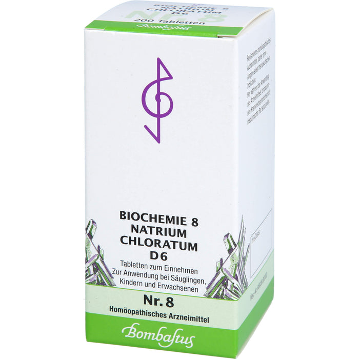 Biochemie 8 Natrium chloratum Bombastus D6 Tbl., 200 St TAB