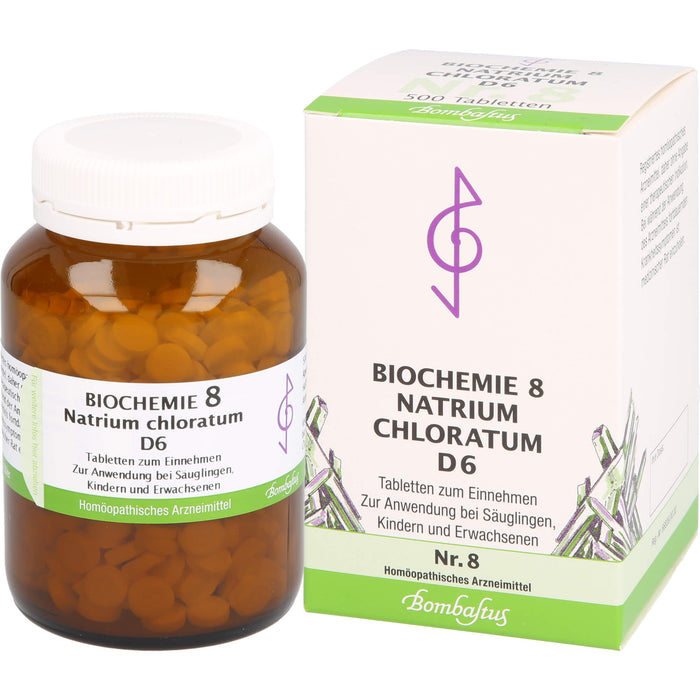 Biochemie 8 Natrium chloratum Bombastus D6 Tbl., 500 St TAB