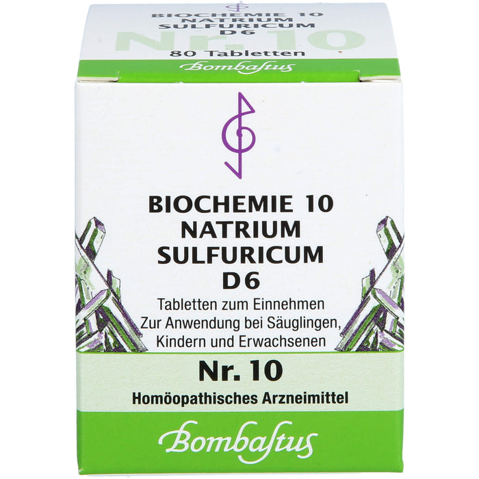 Biochemie 10 Natrium sulfuricum Bombastus D6 Tbl., 80 St TAB