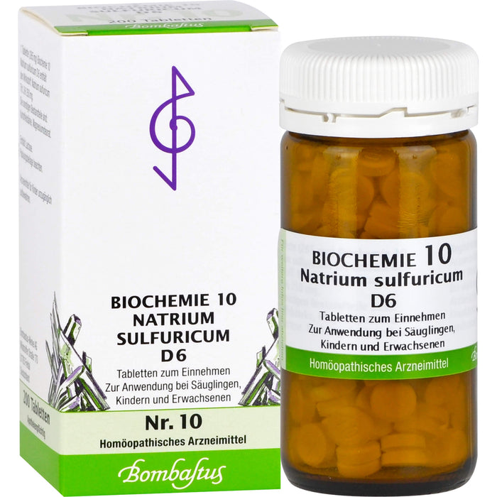 Biochemie 10 Natrium sulfuricum Bombastus D6 Tbl., 200 St TAB