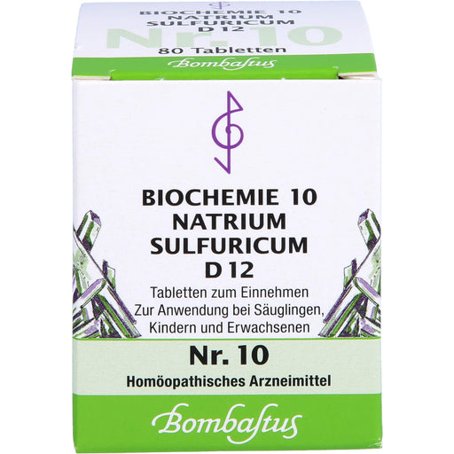 Biochemie 10 Natrium sulfuricum Bombastus D12 Tbl., 80 St TAB