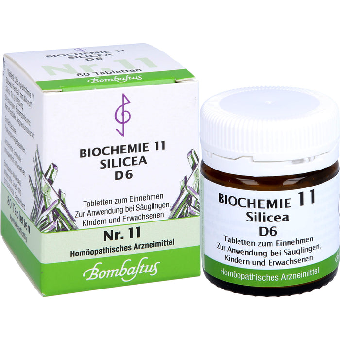 Bombastus Biochemie 11 Silicea D6 Tabletten, 80 St TAB