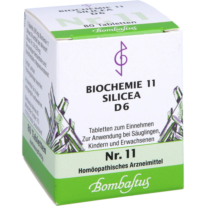 Bombastus Biochemie 11 Silicea D6 Tabletten, 80 St TAB