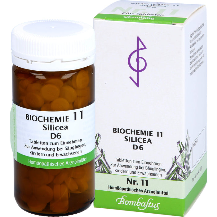 Bombastus Biochemie 11 Silicea D6 Tabletten, 200 St TAB