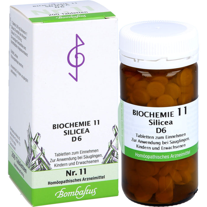Bombastus Biochemie 11 Silicea D6 Tabletten, 200 St TAB