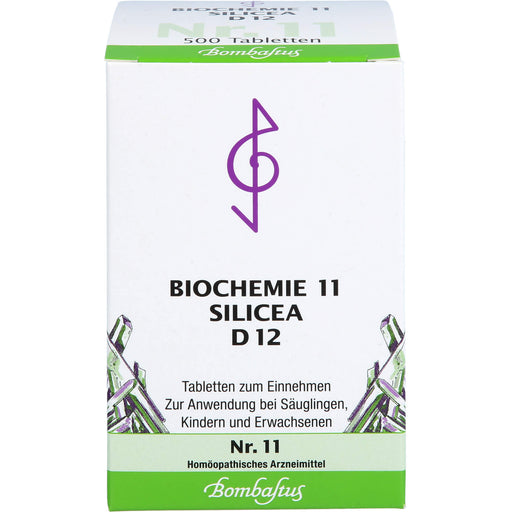 Bombastus Biochemie 11 Silicea D12 Tabletten, 500 St. Tabletten
