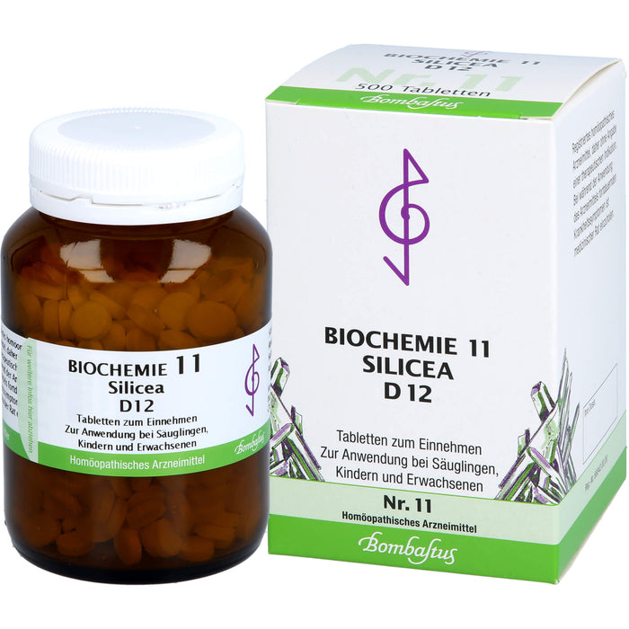 Bombastus Biochemie 11 Silicea D12 Tabletten, 500 St. Tabletten