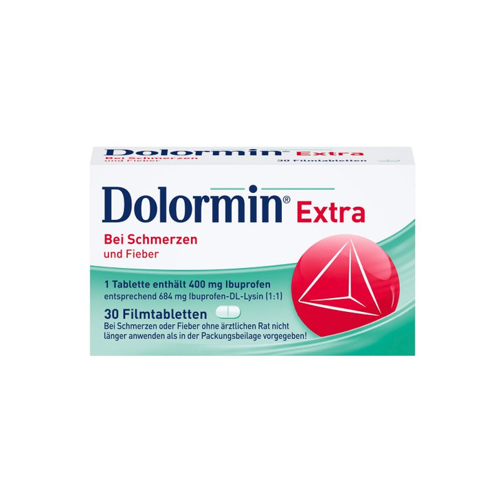 Dolormin extra Filmtabletten bei Schmerzen und Fieber , 30 pc Tablettes
