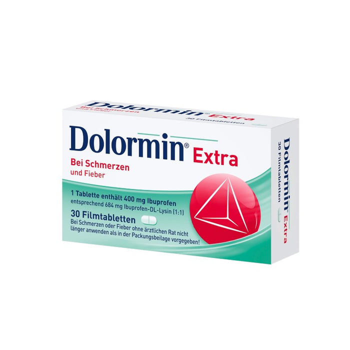 Dolormin extra Filmtabletten bei Schmerzen und Fieber , 30 pcs. Tablets