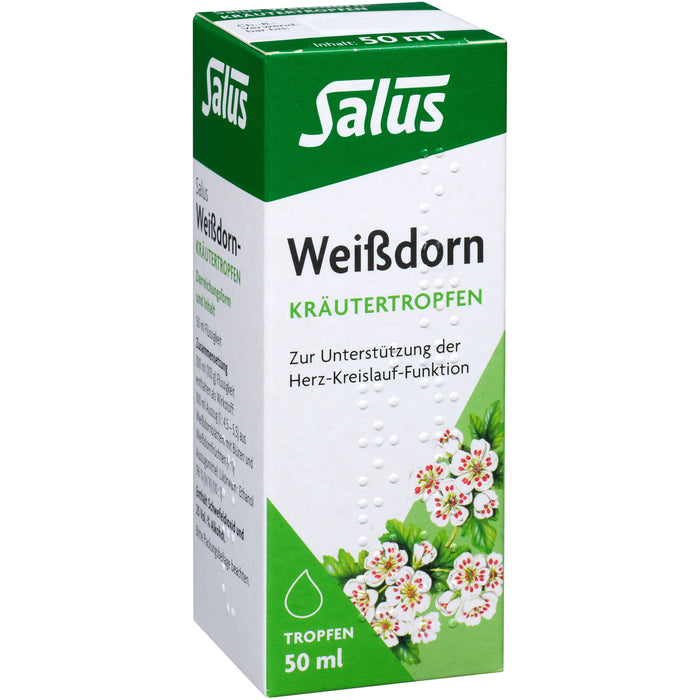 Salus Weißdorn-Kräutertropfen zur Unterstützung der Herz-Kreislauf-Funktion, 50 ml Lösung