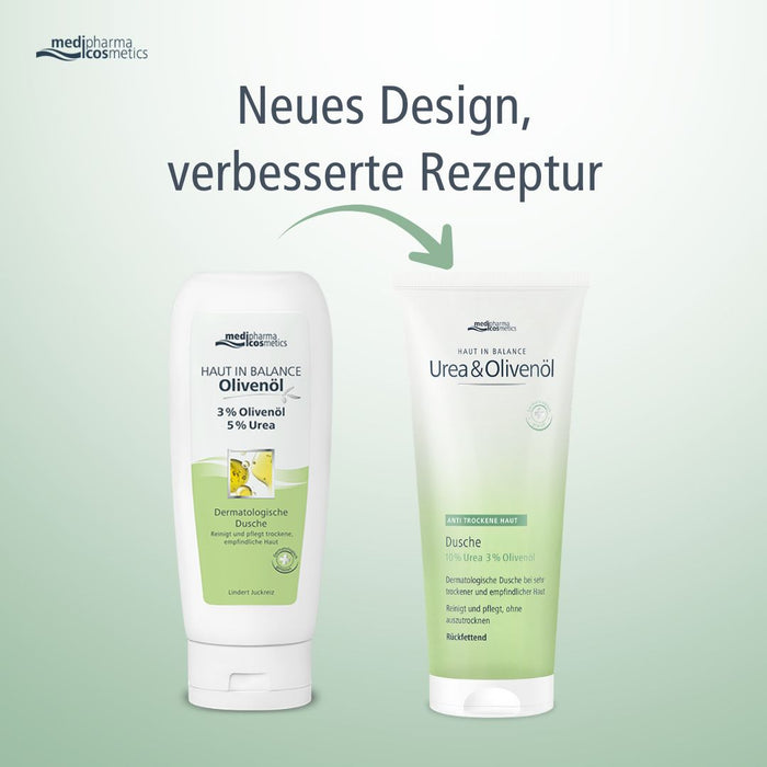 medipharma cosmetics Haut in Balance Urea & Olivenöl Dusche, 200 ml Duschgel