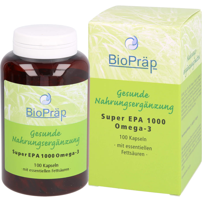BioPräp Super EPA 1000 Omega-3 Kapseln, 100 pcs. Capsules
