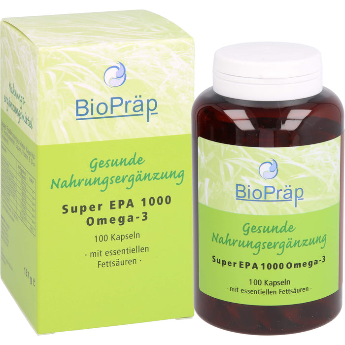 BioPräp Super EPA 1000 Omega-3 Kapseln, 100 St. Kapseln