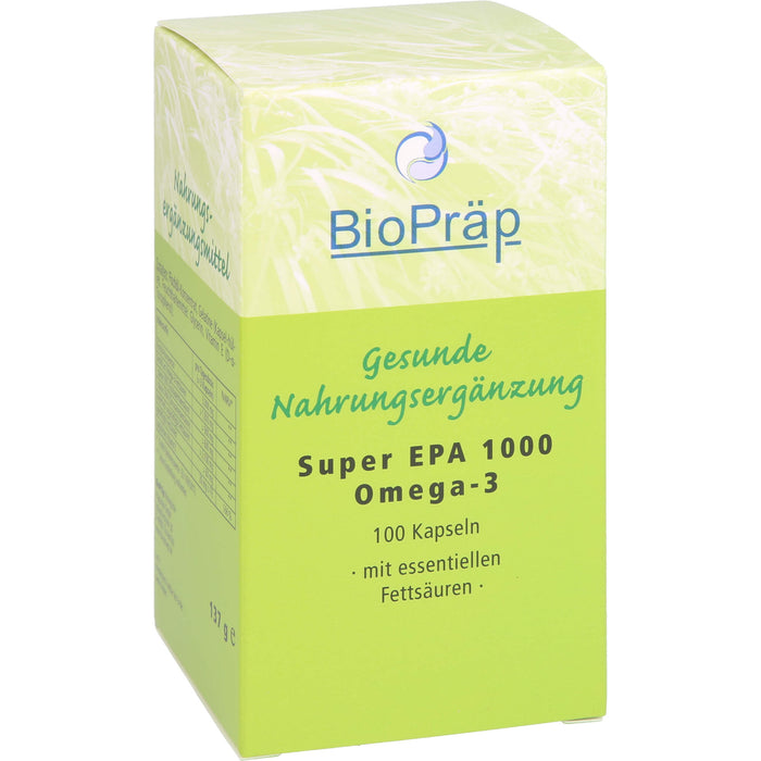 BioPräp Super EPA 1000 Omega-3 Kapseln, 100 pcs. Capsules