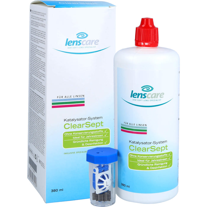 Lenscare ClearSept 380ml + Behälter, 1 pc Paquet combiné