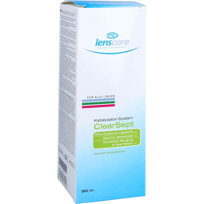 Lenscare ClearSept 380ml + Behälter, 1 pc Paquet combiné