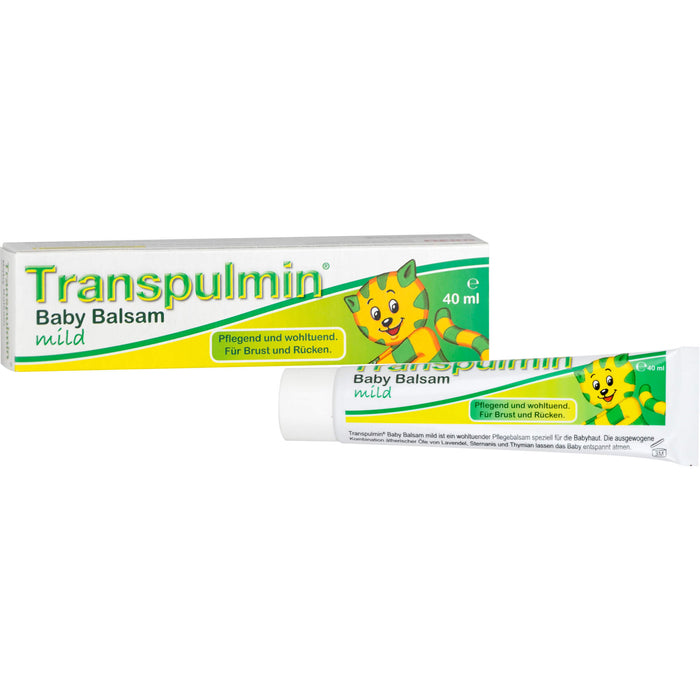 Transpulmin Baby Balsam mild für Brust und Rücken, 40 ml Crème