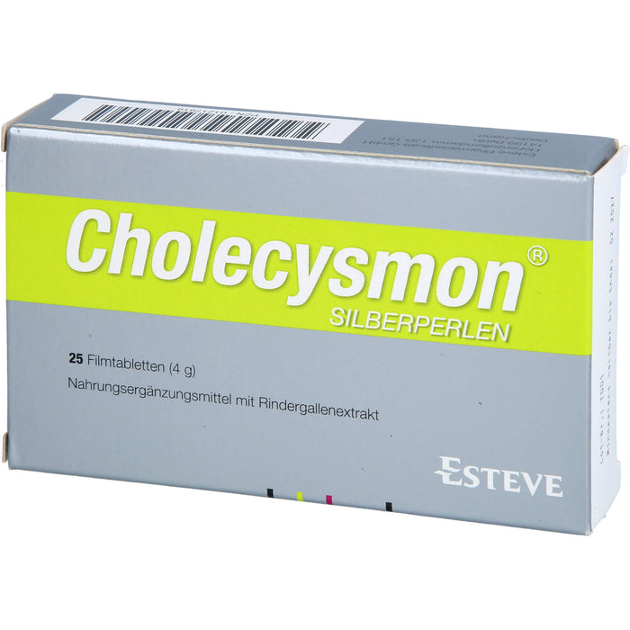 RIEMSER Cholecysmon Silberperlen Filmtabletten, 25 pc Tablettes