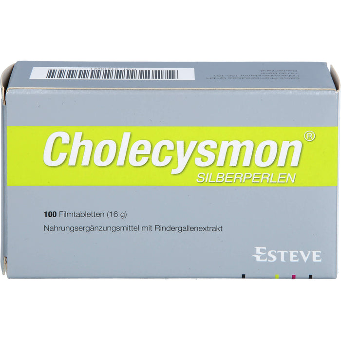 Cholecysmon Silberperlen nach fettem Essen Filmtabletten, 100 St. Tabletten