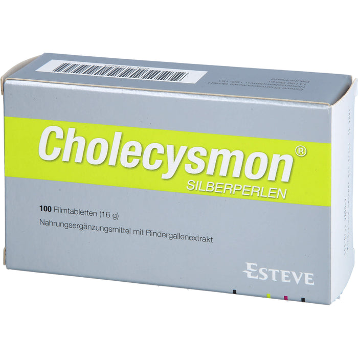 Cholecysmon Silberperlen nach fettem Essen Filmtabletten, 100 pc Tablettes