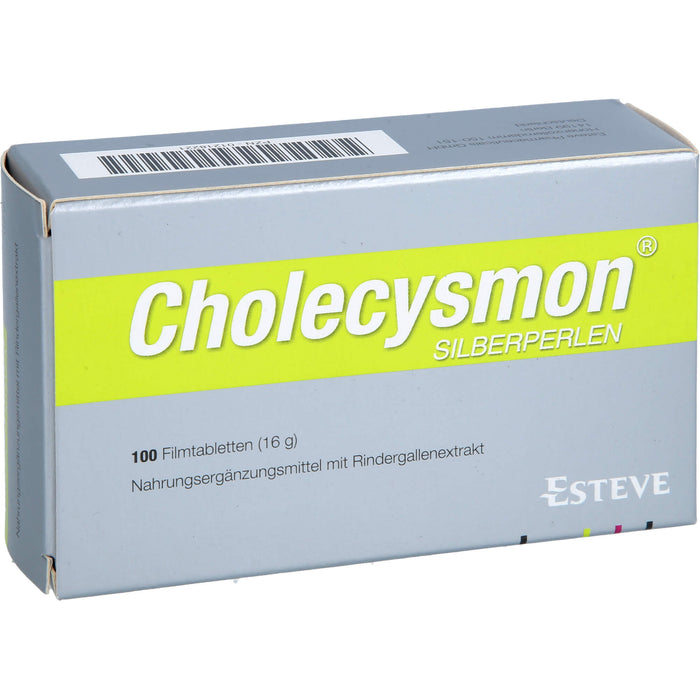 Cholecysmon Silberperlen nach fettem Essen Filmtabletten, 100 St. Tabletten