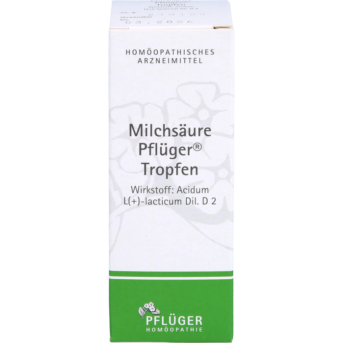 Pflüger Milchsäure Tropfen, 50 ml Lösung