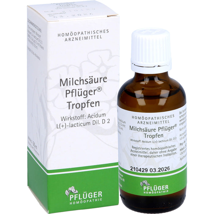 Pflüger Milchsäure Tropfen, 50 ml Solution