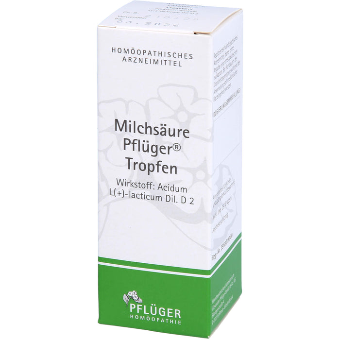 Pflüger Milchsäure Tropfen, 50 ml Lösung