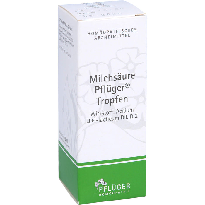 Pflüger Milchsäure Tropfen, 50 ml Solution