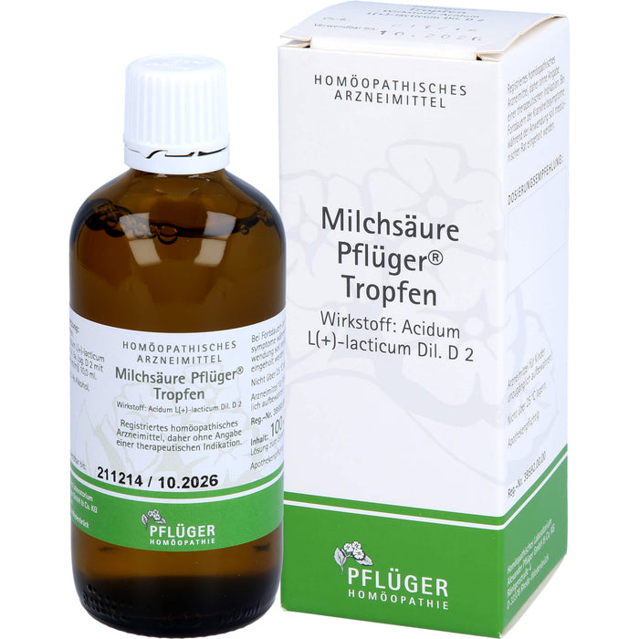 Milchsäure Pflüger Tropfen, 100 ml Solution