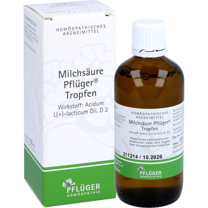 Milchsäure Pflüger Tropfen, 100 ml Solution