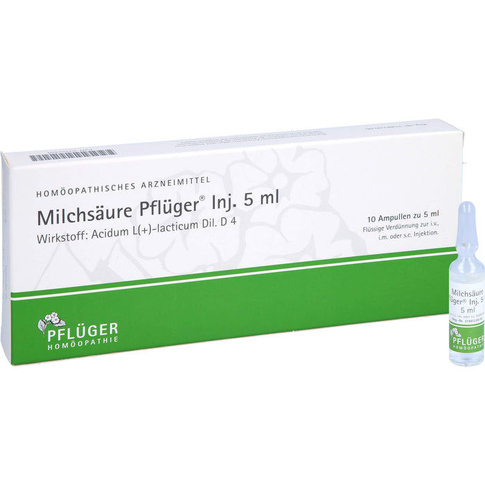 Milchsäure Pflüger Inj. 5 ml flüssige Verdünnung, 10 pcs. Ampoules