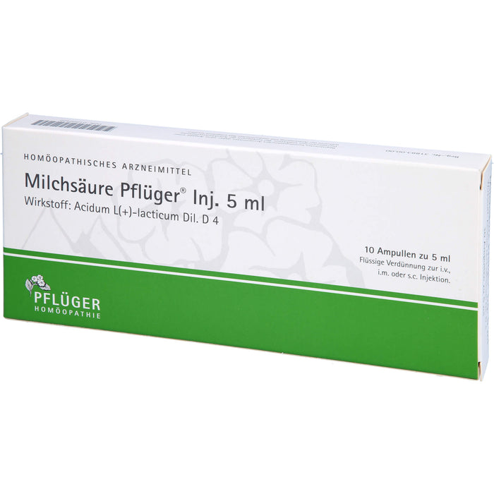 Milchsäure Pflüger Inj. 5 ml flüssige Verdünnung, 10 pcs. Ampoules