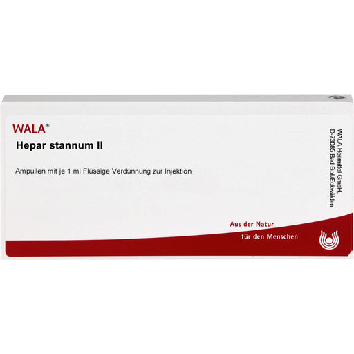 WALA Hepar/Stannum II flüssige Verdünnung, 10 St. Ampullen