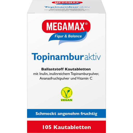 MEGAMAX Figur & Balance Topinambur Aktiv Ballaststoff Kautabletten, 105 St. Tabletten