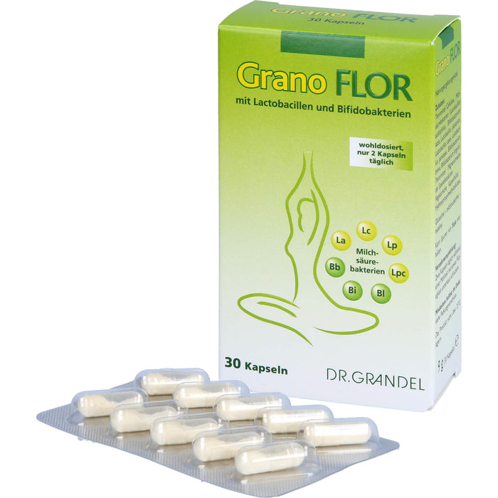 Dr. Grandel Grano Flor Kapseln mit Milchsäurebakterien, 30 St. Kapseln