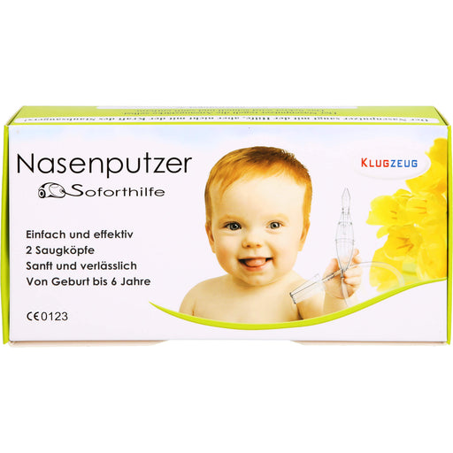 KLUGZEUG Nasenputzer Soforthilfe Nasensauger von Geburt bis 6 Jahren, 1 St. Nasensauger