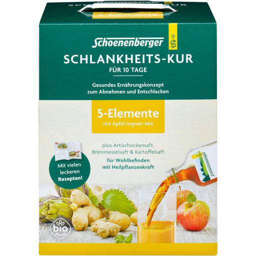 Schoenenberger Schlankheitskur 5 Elemente für Wohlbefinden mit Heilpflanzenkraft, 1 St. Packung