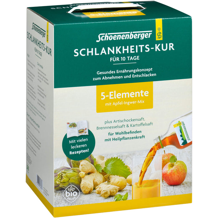 Schoenenberger Schlankheitskur 5 Elemente für Wohlbefinden mit Heilpflanzenkraft, 1 St. Packung