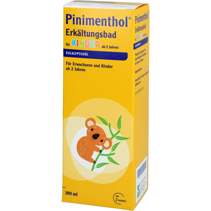 Pinimenthol Eucalyptusöl Erkältungsbad für Kinder ab 2, 190 ml Bath additive
