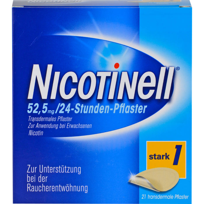 Nicotinell 21 mg/24-Stunden-Pflaster zur Unterstützung bei der Raucherentwöhnung, 21 pcs. Patch