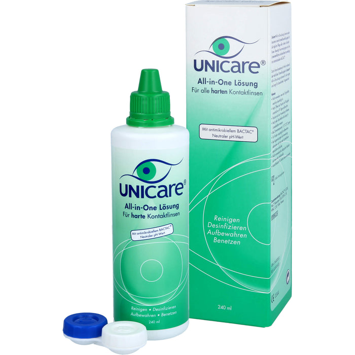 Unicare All-in-One Lös.f.alle harten Kontaktlinsen, 240 ml Solution