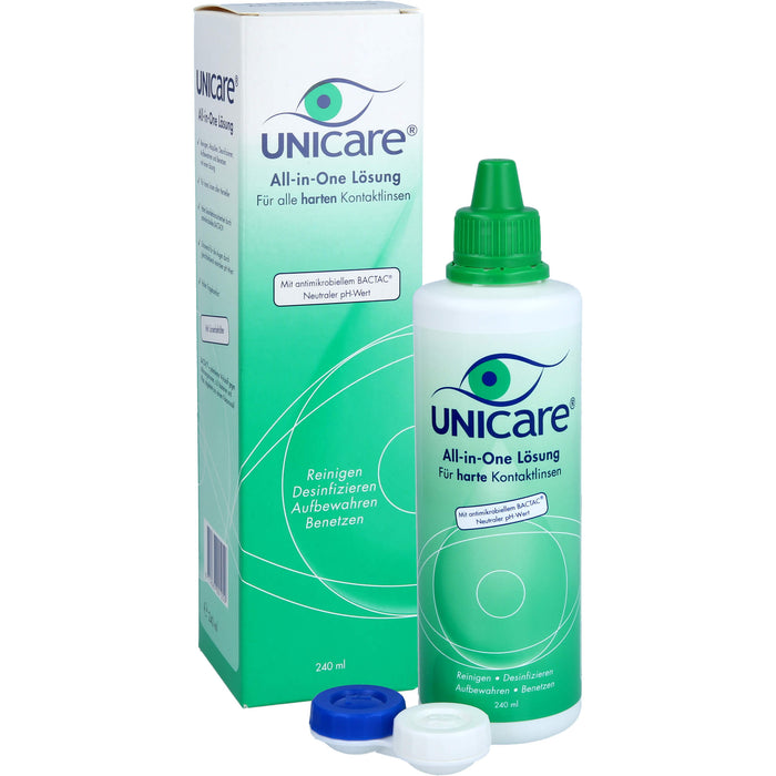Unicare All-in-One Lös.f.alle harten Kontaktlinsen, 240 ml Solution